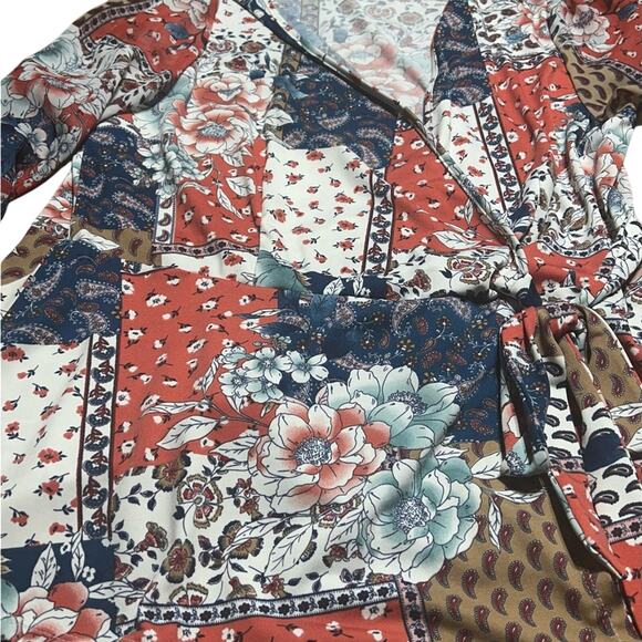 Perceptions Multicolor Patchwork Blazer - Picture 2 of 5